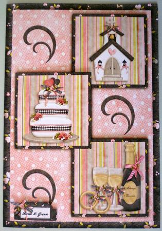 Wedding Three Square Quick Card by Michelle Chivers
