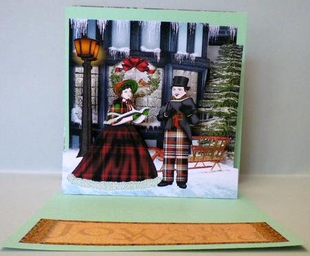 Christmas Carollers Popup Card Kit by Michelle Chivers