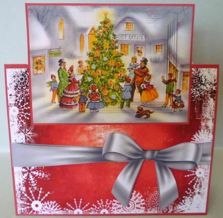 Christmas Vintage Village Christmas Tree by Michelle Chivers