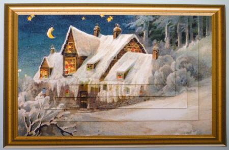 Christmas Winter Scene Pyramid Topper by Michelle Chivers