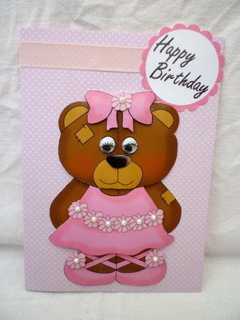 Sweet Ballerina Bear Decoupage by Michelle Chivers