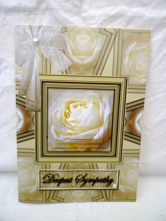 White Rose Card by Michelle Chivers