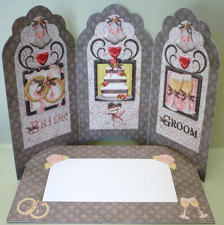 Wedding Screen Fold Card by Michelle Chivers