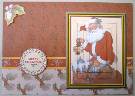 Santa on the Roof by Michelle Chivers