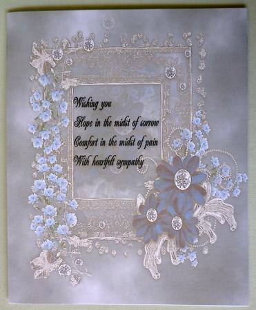 Blue Flowers Sympathy by Michelle Chivers