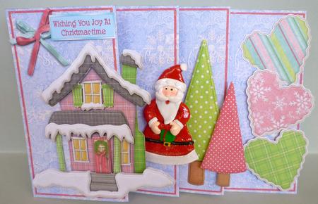 4-fold Card Kit - Home is the Heart of Christmas by Michelle Chivers