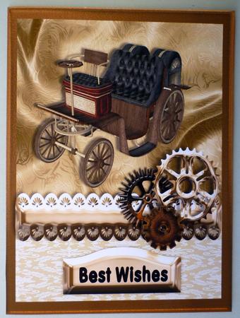 Steampunk Carriage Quick Card by Michelle Chivers