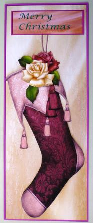 Christmas Stocking Large Dl by Michelle Chivers