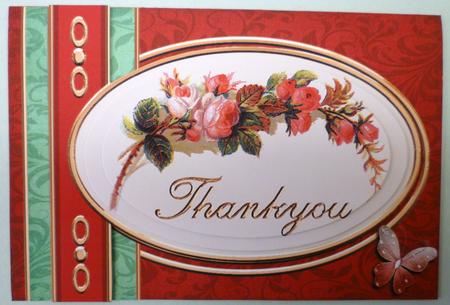 Rosebranch Thankyou Card by Michelle Chivers