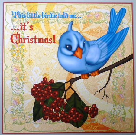 Christmas Bluebird Step by Step by Michelle Chivers