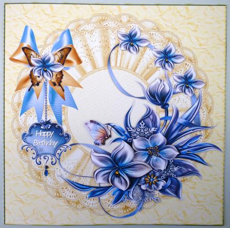 Cream Bleu Beauty by Michelle Chivers