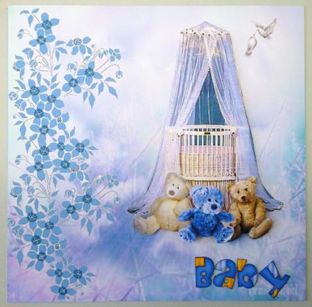 Baby Boy Announcement Step by Step by Michelle Chivers