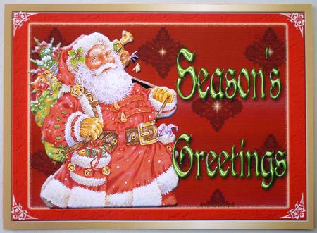 Seasons Greetings Toppers x 2 by Michelle Chivers