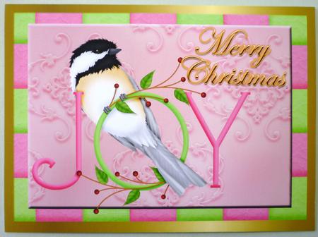 Christmas Joy x 2 Quick Toppers by Michelle Chivers