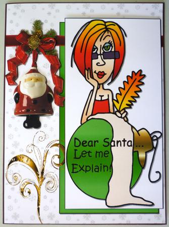 J.j. Says Dear Santa Let Me Explain Quick Card by Michelle Chivers