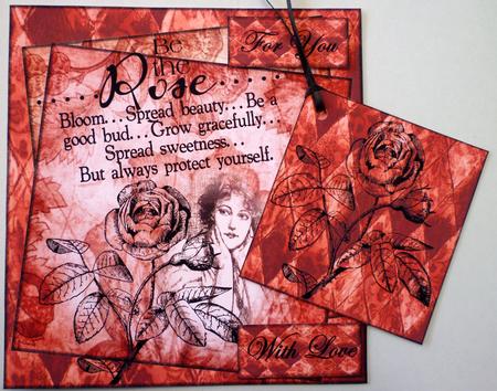 Vintage Be the Rose -  by Michelle Chivers