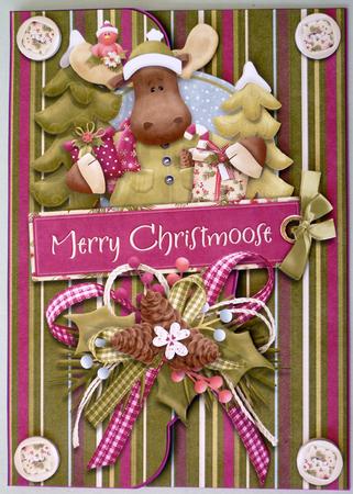Christmoose Envelope Card by Michelle Chivers