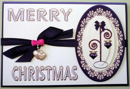 Blue Lace Christmas Decoration Qs by Michelle Chivers