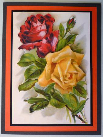 Red & Yellow Roses Easy to Cut Decoupage by Michelle Chivers