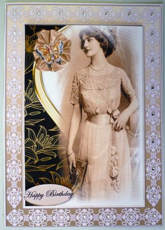Vintage Lady in Sepia by Michelle Chivers