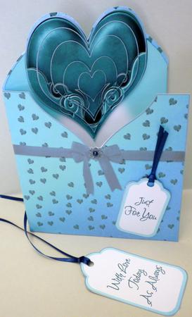 Heart Shaped Peek-a-boo Card by Michelle Chivers