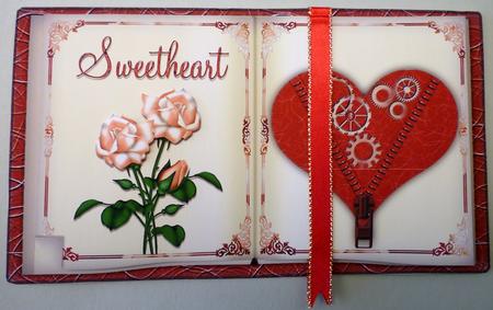 Steampunk Meets Roses Book Sheet by Michelle Chivers