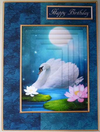 Moonlit Swan and Lily Pyramid by Michelle Chivers