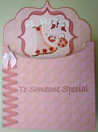 Special Girl Peek-a-boo Card by Michelle Chivers