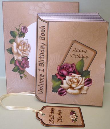 Antique Rose Book Card Kit by Michelle Chivers
