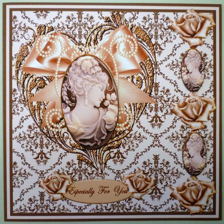 Romantic Cameo Cream Brown Beauty -  by Michelle Chivers
