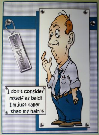 Phil is Taller Than His Hair! Oh My! Quick Card by Michelle Chivers
