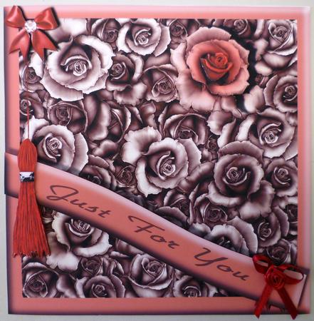 Platinum Rose Card Front by Michelle Chivers