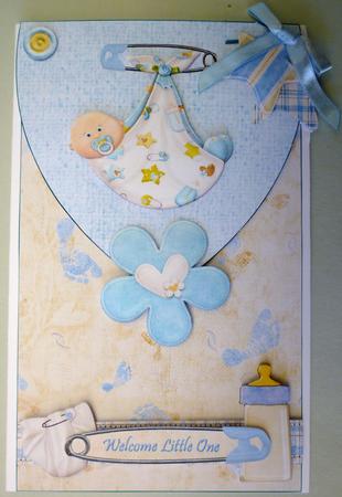Baby Boy Envelope Front by Michelle Chivers