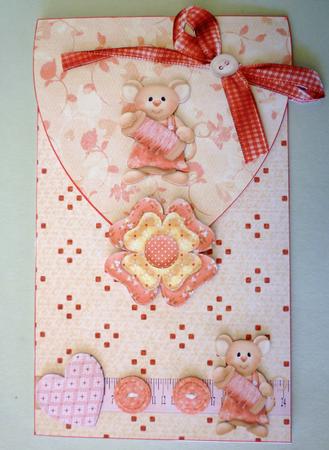 Mouse N Thread Envelope Card Front by Michelle Chivers