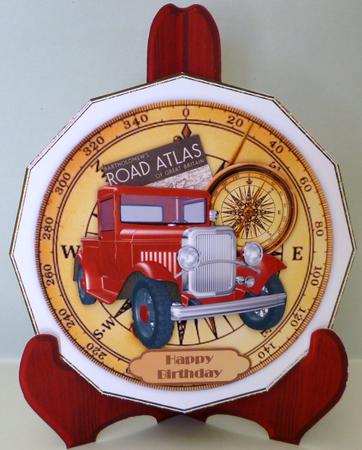 Big Red Truck Plate Card Kit by Michelle Chivers
