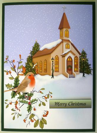 2 Classic Christmas Card Fronts by Michelle Chivers