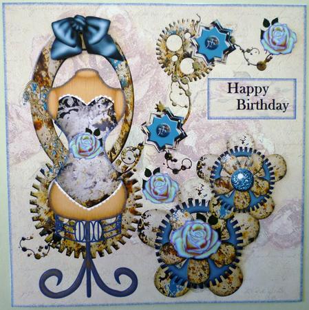 Steampunk in Vintage Bleu by Michelle Chivers