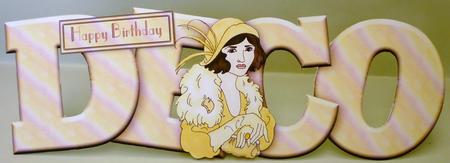 Deco Elegance Deco Large Dl Standalone Word Card by Michelle Chivers