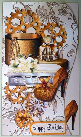 Classy Lady for 8x8 or A5 - Topper, Insert & Decoupage by Michelle Chivers