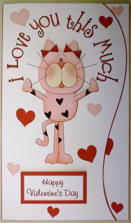 I Love You for A5 or 8x8 Shaped Topper, Insert & Decoupage by Michelle Chivers