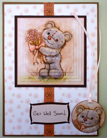 Freddy the Teddy_every Day Occasions_bouqet Pyramid Card Kit by Michelle Chivers