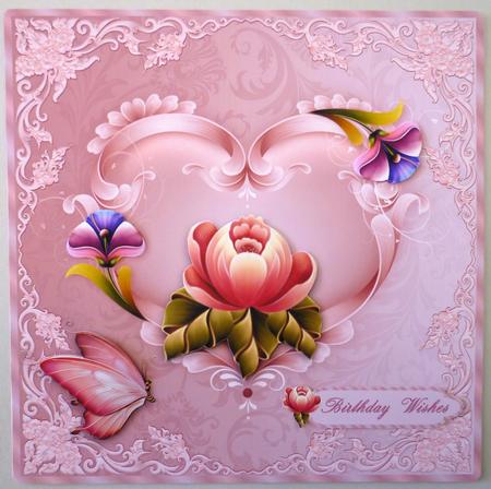 Peaceful Perfection Card Front with Step by Step by Michelle Chivers