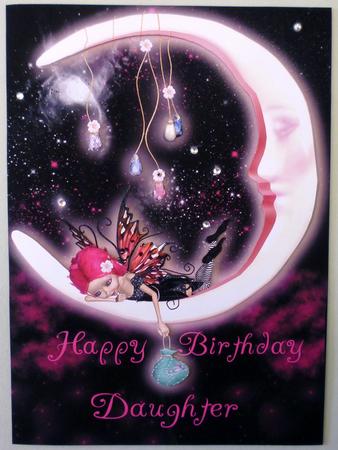 Daughter or Other Birthday Card with Fairy by Michelle Chivers