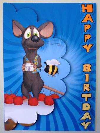 Fun Mouse Birthday Card by Michelle Chivers