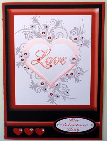 Love Heart Valentine Quick Card by Michelle Chivers