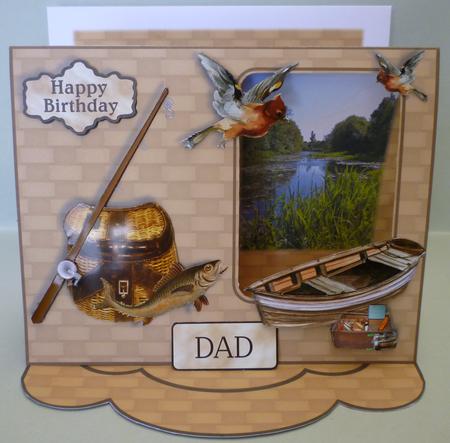 C-thru Easel 3D Card Kit - Fishing on the Riverbank by Michelle Chivers