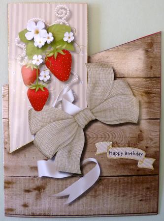 Strawberry Over-the-edge Card 1 by Michelle Chivers