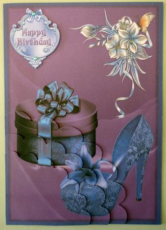 Feminine Birthday with Wavy Edge Corner Stacker by Michelle Chivers