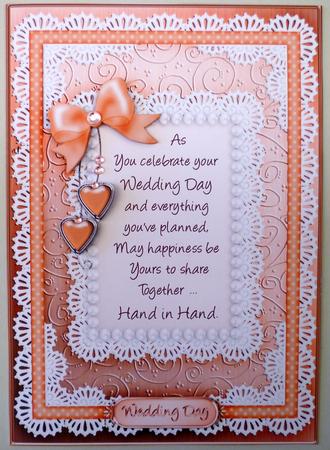 A5 Wedding Day Quick Card with 3D Decoupage by Michelle Chivers