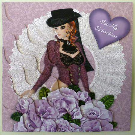 Roses and Lace for My Special Valentine by Michelle Chivers
